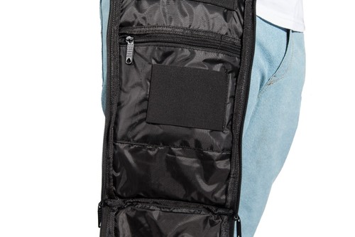 Motorcycle Drop Leg Bag w/Belt Men Black Biker Travel Waist Pack - Free Shipping - Picture 10 of 12