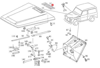 Pièce Carrosserie Mercedes-Benz G W460 – A4606370826 – Occasion – Allemagne