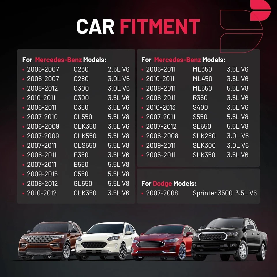 6 bobinas de encendido + bujías UF535 para Mercedes-Benz E350 2006-2011 3,5 L V6 Foto 3 de 4