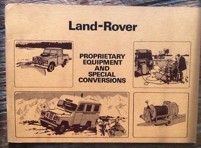 Land Rover Sonderausstattung Prospekt früh A original Handbuchteil