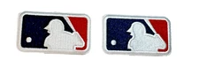 (2) Lot MLB Major League Baseball Team Logo Embroidered 2in Iron / Sew-On Patch
