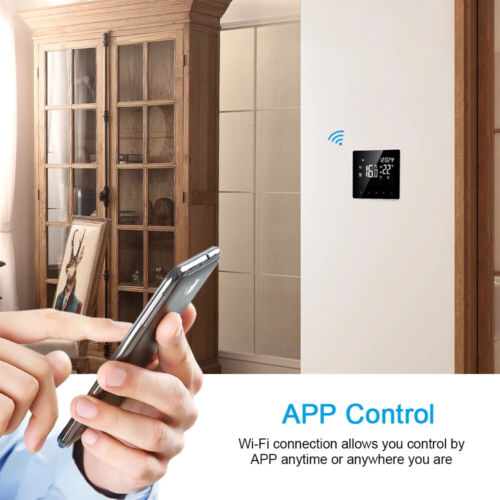 Termostato Inteligente WiFi Tuya, Calefacción Eléctrica por Suelo Caldera Agua/Gas Temperatura... - Imagen 2 de 12