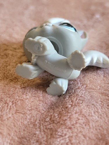 Authentic Littlest Pet Shop LPS #345 Grey White LONGHAIR KITTY CAT Blue Dot Eyes - 第 2/3 張圖片