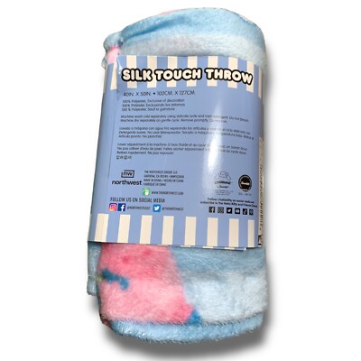 NORTHWEST Hello Kitty CINNAMOROLL Silk Throw Blanket - 40x50 Inch Soft, Cozy & Officially Licensed - View #8