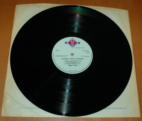 Magna Carta - Putting It Back Together - 1976 UK GTO Label Vinyl LP - Picture 6 of 6