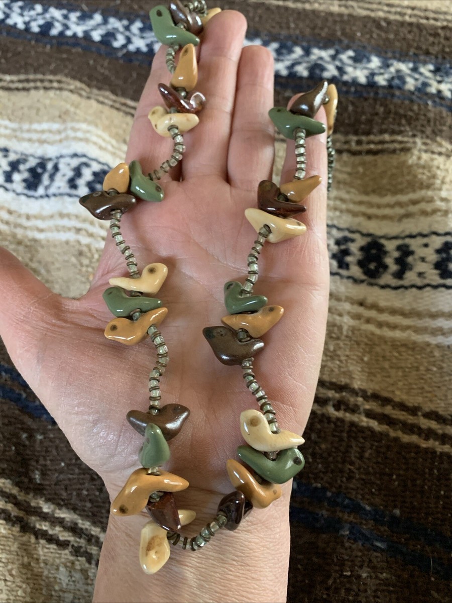 アクセサリー U.S vintage Animal Fetish necklace VINTAGE NATIVE AMERICAN 925 STERLING SILVER 20 Pc FETISH