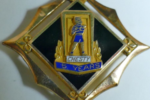 Brustkartoffelchips 5 Jahre 1/10 10k Gold Service Award Pin Emaille Terre Haute IN - Bild 7 von 12