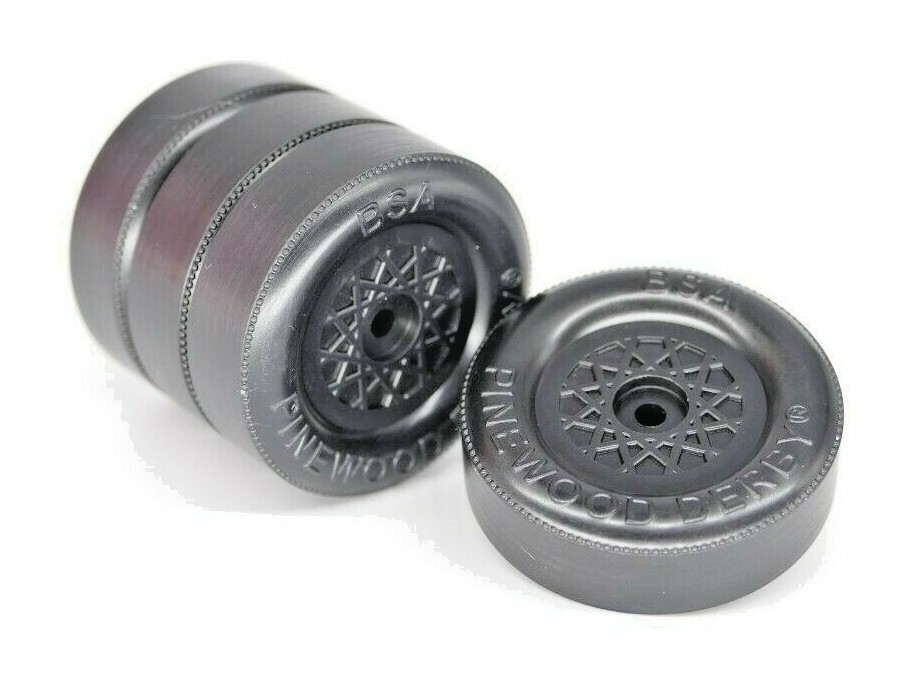 Pinewood Derby Wheels Mold Match Lathe Tread, Hub, Inside Edge Just