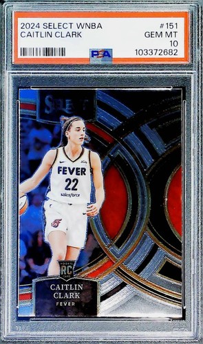 2024 Select #151 Caitlin Clark RC Rookie Indiana Fever PSA 10 Gem MINT - 第 1/2 張圖片