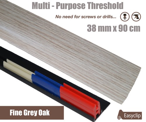 New Quality 38mm Laminate Door Threshold strip Multi Purpose Any Floor Type 90cm - Picture 24 of 38
