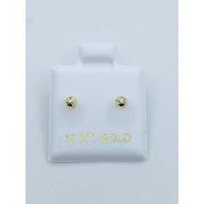 10k solid gold earrings ball girl / baby / women / 4mm