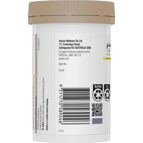 Swisse Ultiboost Vitamin D - 250 Capsules - Picture 3 of 3