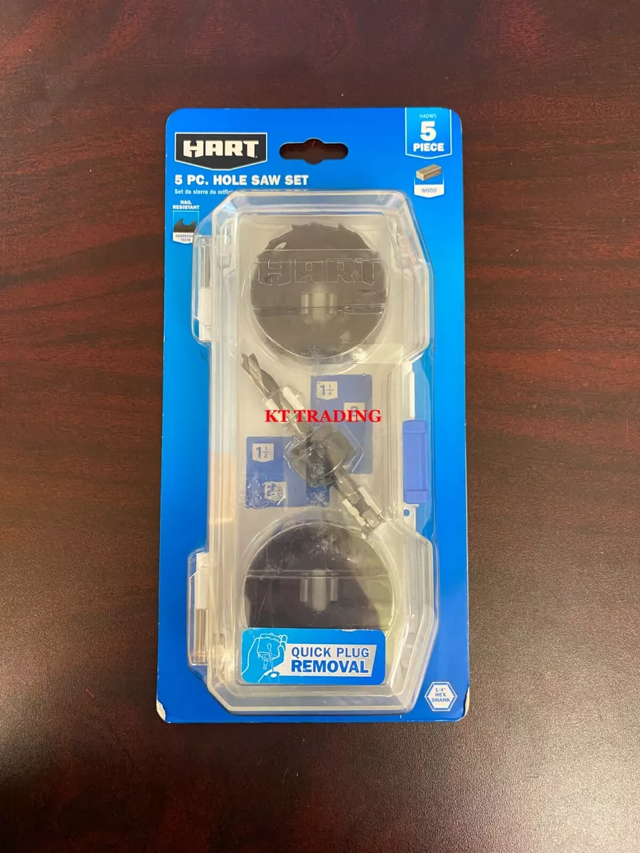 HART 5 Piece 20V HOLE SAW SET 1 4