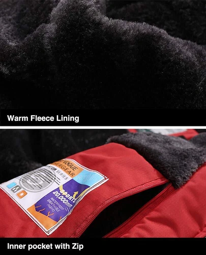 Men's Waterproof Winter Jacket Warm Winter Coat Outdoor Ski Snow Hooded Jackets - Picture 49 of 64