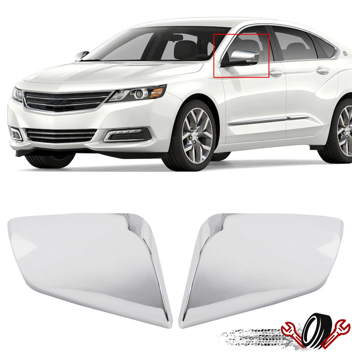 2017 chevy impala passenger side mirror on sale cover replacement