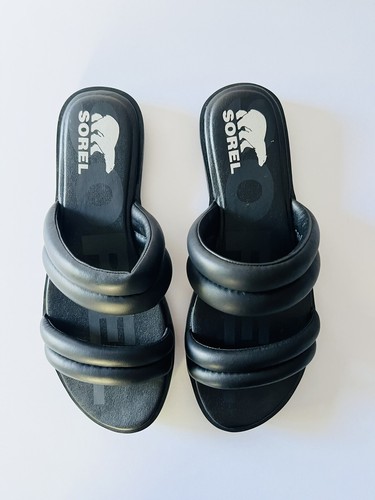 Sorel Ella ll Puff Sandali Slide Flat Donna 8 M - Foto 2 di 5