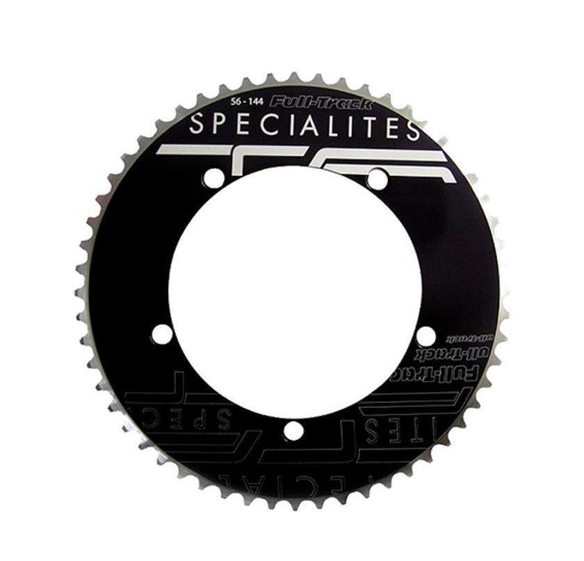 Plateau de route TA 144mm 46T en alu noir full track premium