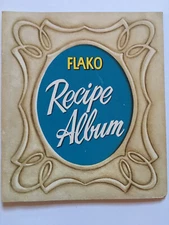 1954 Flako first in Mixes Recipe Album booklet baking cakes cookies pies popover