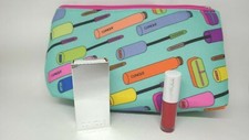 Clinique Makeup Set Cosmetic Bag All About Shadow Duo Pop Splash Lip Gloss New