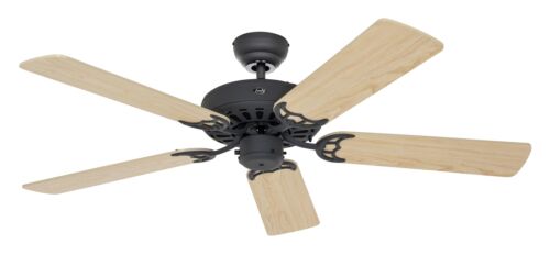 Ceiling Fan Without Light Classic Royal Graphite Grey & Maple - Picture 1 of 2