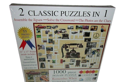 Remember When by: Suns Out 2 in 1 Classic Puzzle 1000 pc Sz 20 x 27 NEW FREE SHP