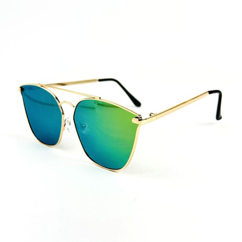 Gafas de sol para mujer Lux con espejo con marco de metal dorado - Imagen 11 de 13