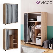 Mobiler Kleiderschrank Garderobe Doros Sonoma 100 x 147 cm offen, rollbar Vicco