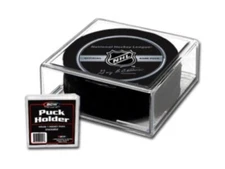 Case of 72 BCW Clear Plastic Hockey Puck Squares #1-PH holders cubes displays
