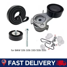 Drive Belt Idler Pulley Tensioner Kit For BMW 128i 325i 325xi 328i 328xi X3 N52