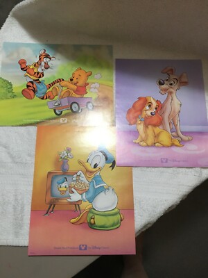 The Disney Channel Prints/Posters - Winnie the Pooh, Donald Duck & Lady & Tramp