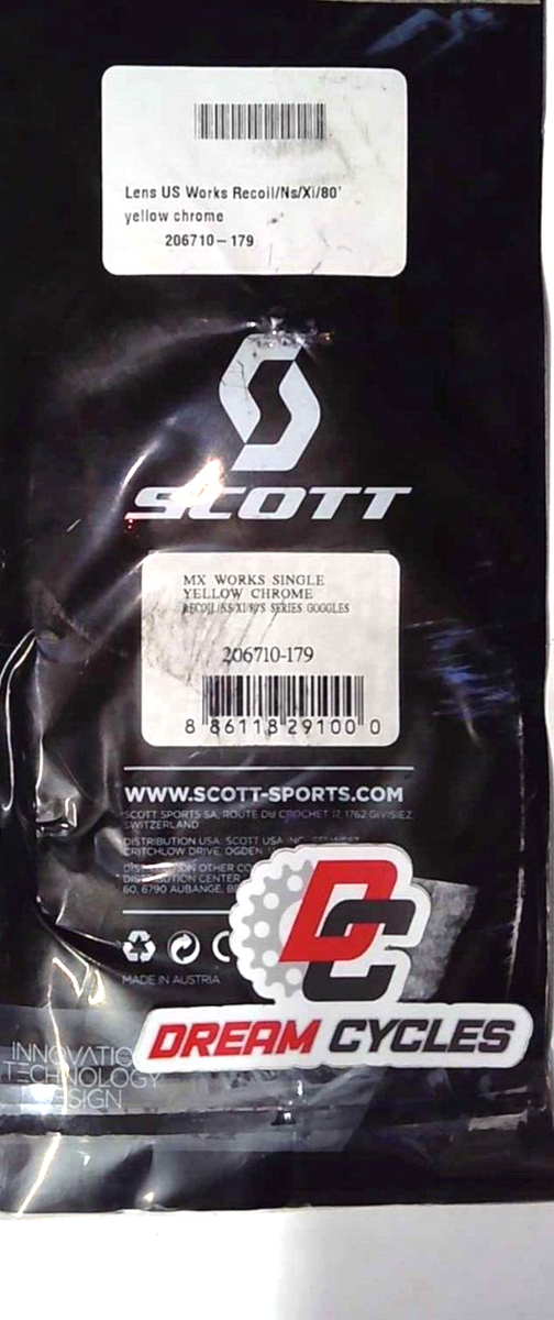 SCOTT TEAROFF 20PK FOR RECOIL XI/80 SCOTT TEAROFF 20PK FOR RECOIL XI/80