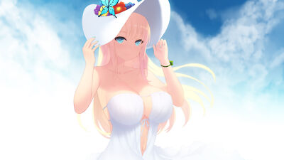 Anime girls digital art artwork 2d portrait kashiwazaki Playmat Gaming Mat Desk