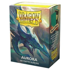 Dragon Shields: (100 Sleeves) Matte Aurora Red by Arcane Tinman 11058 Standard