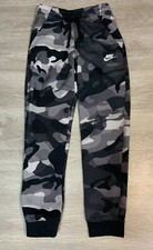 Nike Little Boys Camo Print Fleece Jogger Sweatpants Black  Gray New Size 4