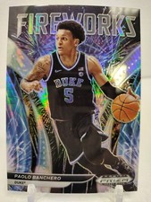 PAOLO BANCHERO 2022 23 SILVER HYPER Panini Prizm Draft Picks FIREWORKS RC MAGIC