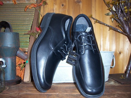 GEORGE MENS DRESS SHOES SIZE 9.5 BLACK 