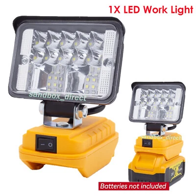 DEMKMILRI Cordless Led Work Light For Dewalt 20V Battery,Portable Flood Light Flashlight