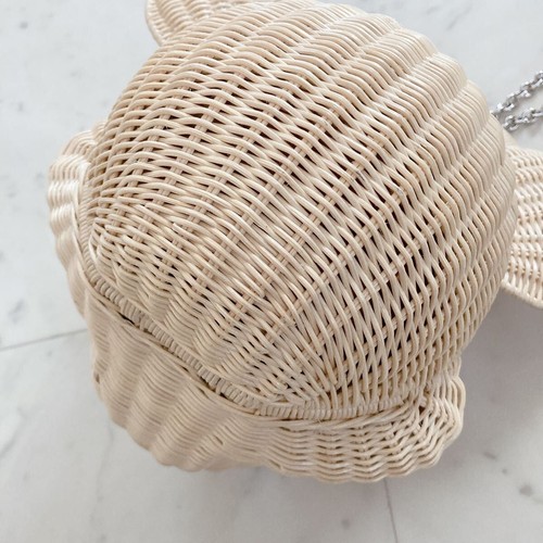 Mickey Mouse Natural Rattan Basket Bag Disney collection F/S Japan Rare - Picture 10 of 12