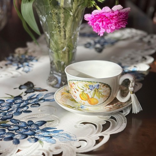 STPGOODS Lemon Bone China Teacup and Saucer in Gift Box 8.5 fl oz Cup - Picture 4 of 4