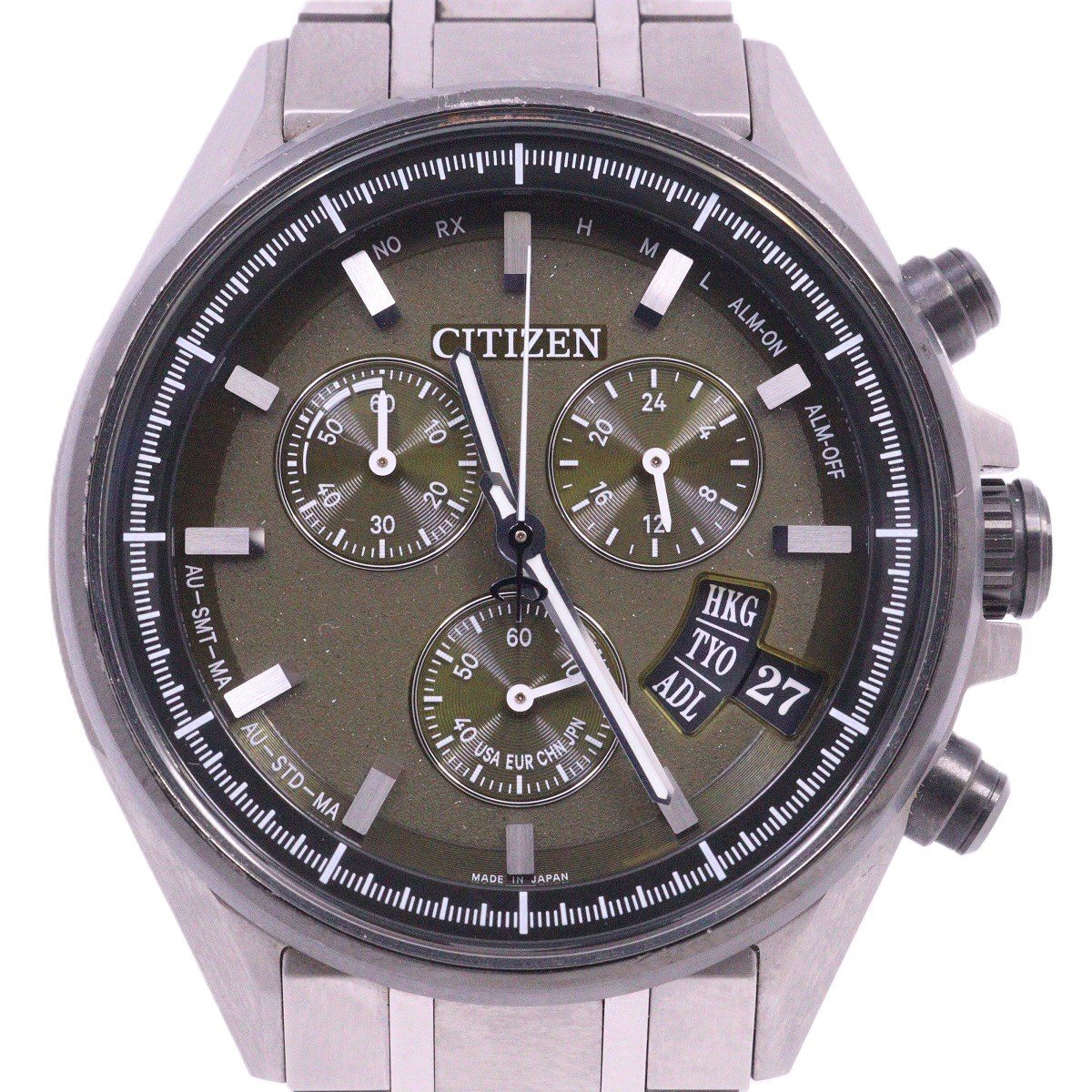 Citizen Atessa BY0144-56W Eco-Drive Men's Watch Titanium 42mm Waterproof