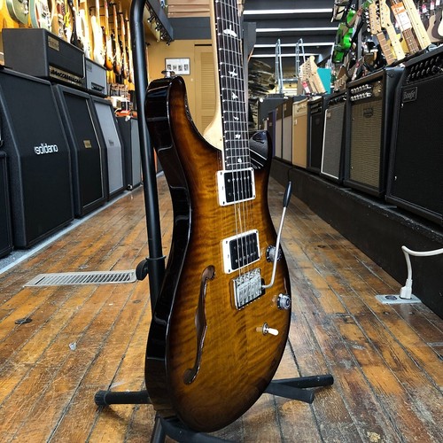 Paul Reed Smith CE 24 Semi-Hollow Electric Guitar 2023 Black Amber w/Gig Bag - Picture 2 of 8