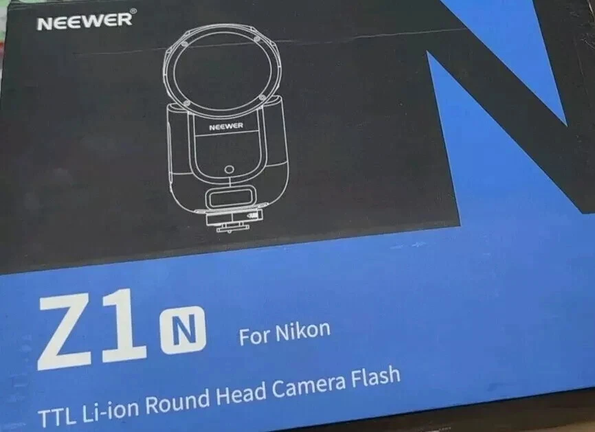 Neewer Z1-N TTL Round Head Flash Speedlite for Nikon with Magnetic Dome Diffuser - Image 2 of 2