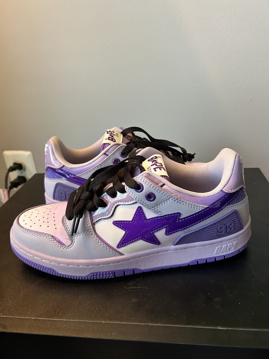 超美品A BATHING APE®︎ BAPE SK8 STA #1 Purple A Bathing Ape Bape SK8 Sta #1 M2 Purple Camo Men's - 1K80