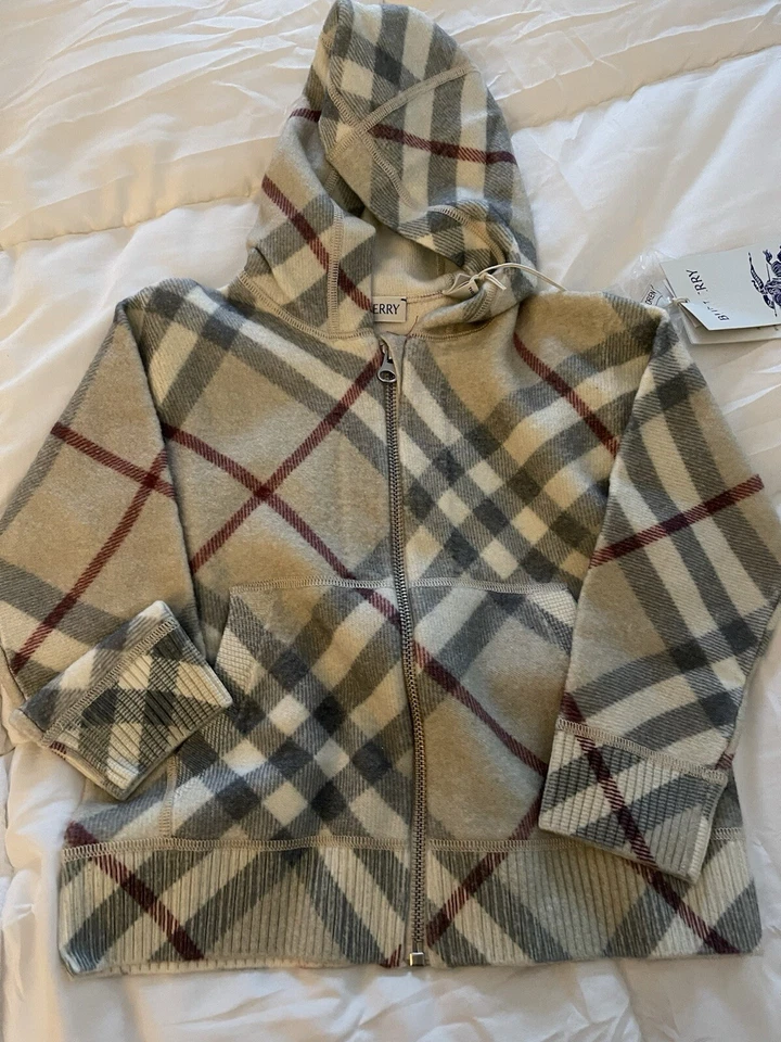 Sudadera con capucha de lana tejida Burberry Ashmore nueva con etiquetas en piedra pálida Ip Check 4 Y Foto 4 de 4