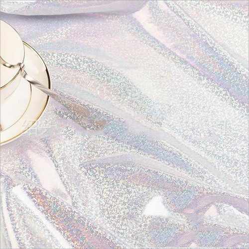 Glitter Hologramm Folie Stoff Party Hochzeit Dekor Hintergrundmaterial Dekor - Picture 3 of 19