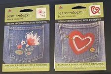 Jeaneology Flock Iron-On Decorate Jean Pockets