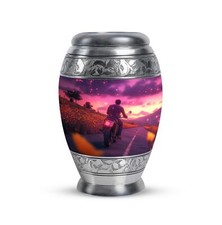 Motorbike Riders Keepsake Urn For Human Ashes Small Mini Creamation Urns 3 Inch