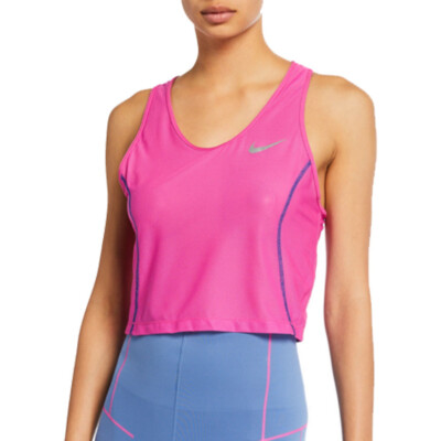 nike miler women's cropped running tank