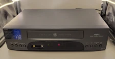 GE VG4064 VCR VHS Player 4-Head Video System Plus+ | No Remote | Tested Working