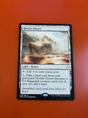 Hostile Desert 1x FOIL HOU MTG Hour of Devastation Rare MINT land Hostile Desert 1x FOIL HOU MTG Hour of Devastation Rare MINT land